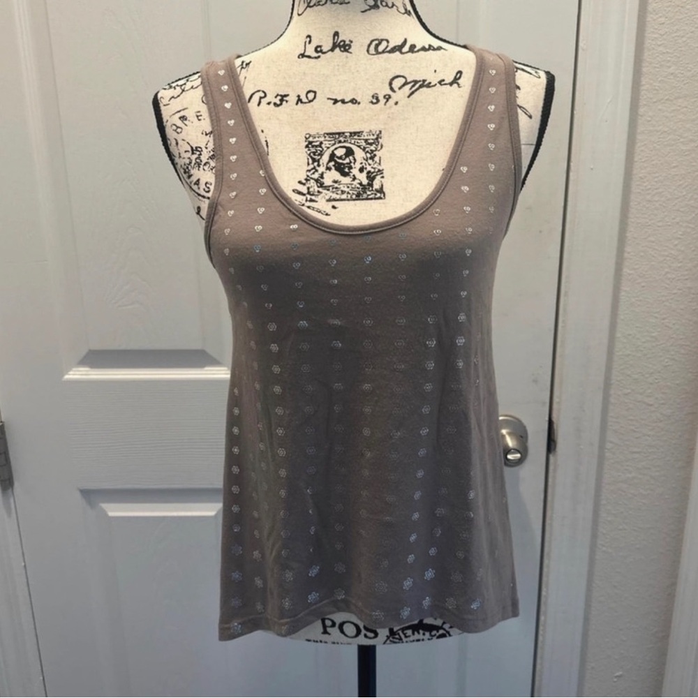 American Rag Cie Sleeveless Taupe Brown Tank Top